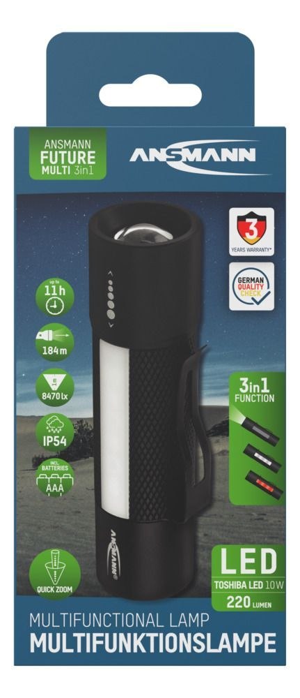 Latarka Ansmann LED Future Multi 3w1,220 lm, 3xAAA Latarka Ansmann LED Future Multi 3w1,220 lm, 3xAAA