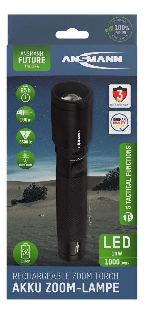 Latarka Ansmann LED Future T400FR,1000lm, aku Latarka Ansmann LED Future T400FR,1000lm, aku