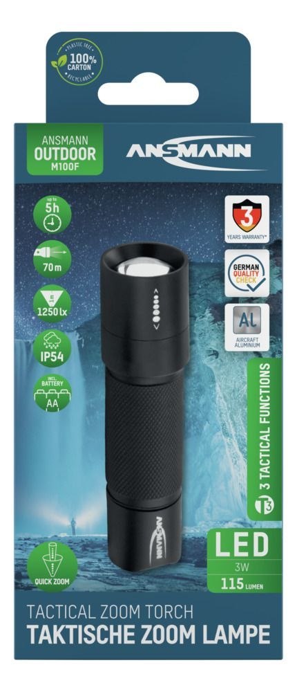 Latarka Ansmann LED M100F,115 lm, 1xA Latarka Ansmann LED M100F,115 lm, 1xA