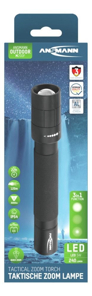 Latarka Ansmann LED M200F, 240 lm, 2xAA Latarka Ansmann LED M200F, 240 lm, 2xAA