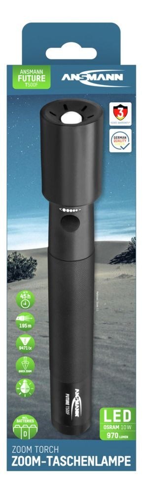 Latarka Ansmann LED Torch Future T500F,970 lm, 3xD Latarka Ansmann LED Torch Future T500F,970 lm, 3xD