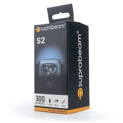 Latarka czołowa Suprabeam S2 300lm, 3x AAA Latarka czołowa Suprabeam S2 300lm, 3x AAA
