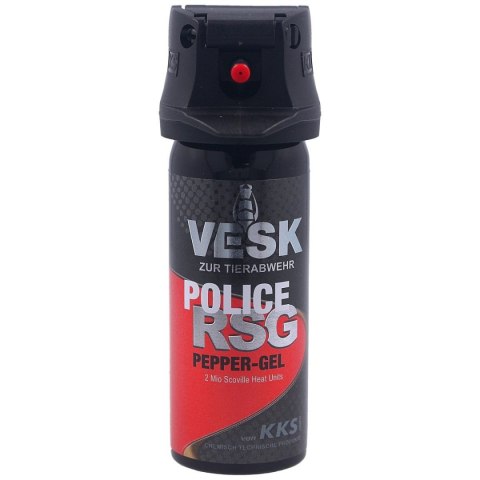 Gaz pieprzowy KKS VESK RSG Police Gel 2mln SHU, Stream 50ml (12050-G) Gaz pieprzowy KKS VESK RSG Police Gel 2mln SHU, Stream 50ml (12050-G)