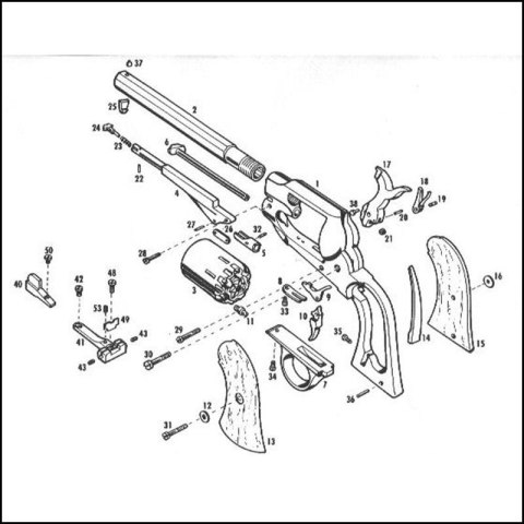 Rewolwer Pietta 1858 Remington New Model Army Buffalo Stainless .44 ( RGSB44)