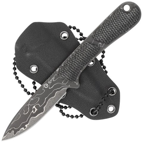 Nóż Civivi Mini Elementum Fixed Dark Green Micarta, Damascus (C23010-DS1) Nóż Civivi Mini Elementum Fixed Dark Green Micarta, Damascus (C23010-DS1)