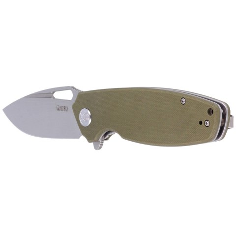 Nóż Kubey Knife Tityus, Green G10, Bead Blasted D2 (KU322B)