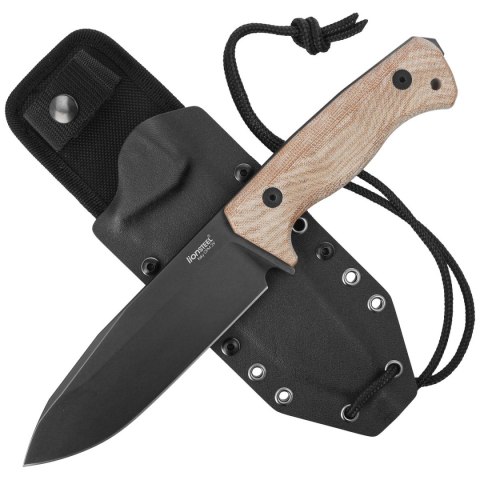 Nóż LionSteel Natural Canvas Micarta, Old Black CPM 3V by Molletta (T6B 3V CVN) Nóż LionSteel Natural Canvas Micarta, Old Black CPM 3V by Molletta (T6B 3V CVN)