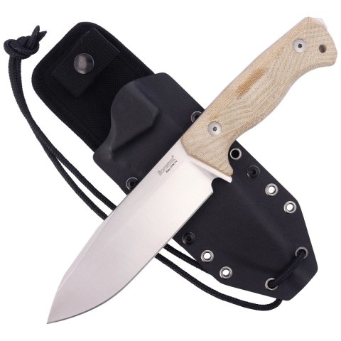 Nóż LionSteel Natural Canvas Micarta, Satin CPM 3V by Molletta (T6 3V CVN) Nóż LionSteel Natural Canvas Micarta, Satin CPM 3V by Molletta (T6 3V CVN)