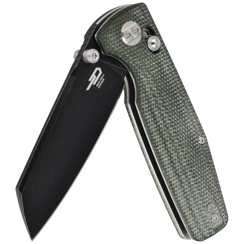 Nóż składany Bestech Slasher Green Micarta, Black Stonewashed D2 (BG43B-2) Nóż składany Bestech Slasher Green Micarta, Black Stonewashed D2 (BG43B-2)
