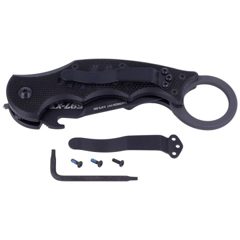 Nóż składany FOX The Dart Karambit Black G10, Black Idroglider N690 by Doug Marcaida (FX-597 XT) Nóż składany FOX The Dart Karambit Black G10, Black Idroglider N690 by Doug Marcaida (FX-597 XT)