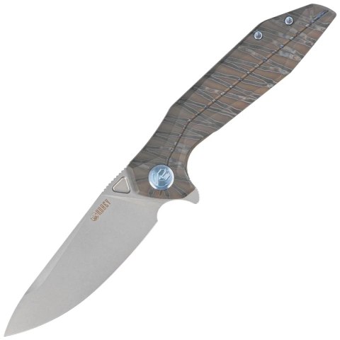 Nóż składany Kubey Nova Frame Lock Flamed Titanium, Beadblasted 14C28N (KB235G) Nóż składany Kubey Nova Frame Lock Flamed Titanium, Beadblasted 14C28N (KB235G)