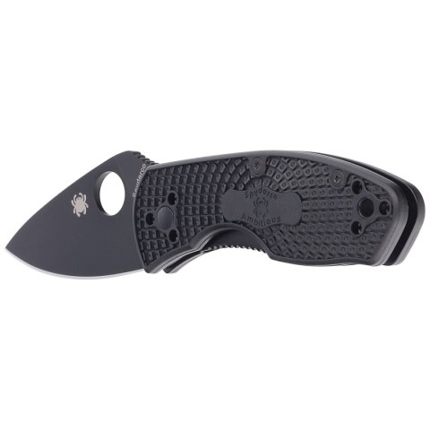 Nóż składany Spyderco Ambitious Black FRN, Black Blade 8Cr13MoV (C148PBBK) Nóż składany Spyderco Ambitious Black FRN, Black Blade 8Cr13MoV (C148PBBK)