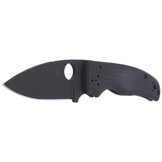 Nóż składany Spyderco Shaman Black G10, Black DLC CPM S30V by Sal Glesser (C229GPBK)