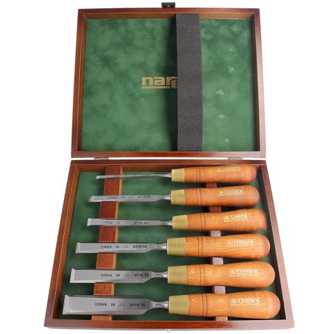 Zestaw 6 dłut stolarskich Narex Premium 6, 10, 12, 16, 20, 26 (853250) Zestaw 6 dłut stolarskich Narex Premium 6, 10, 12, 16, 20, 26 (853250)