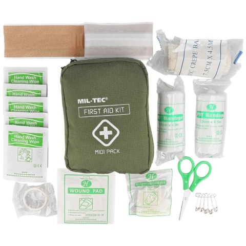 Apteczka Mil-Tec First Aid Kit Midi Pack, Olive (16025900) Apteczka Mil-Tec First Aid Kit Midi Pack, Olive (16025900)