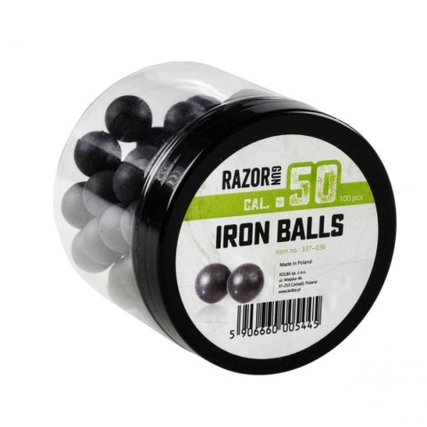 Kule metalowo-gumowe RazorGun Iron Balls .50 / 100 szt. do Umarex HDR50 (337-036) Kule metalowo-gumowe RazorGun Iron Balls .50 / 100 szt. do Umarex HDR50 (337-036)