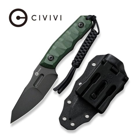 Nóż Civivi Propugnator Green Canvas Micarta, Black Stonewashed D2 by PG Knives (C23002-2) Nóż Civivi Propugnator Green Canvas Micarta, Black Stonewashed D2 by PG Knives (C23002-2)