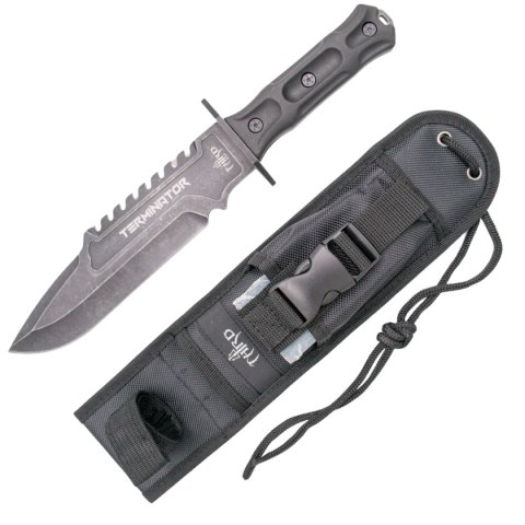 Nóż Third Decor Habitat Terminator Black Rubberized ABS, Stonewashed 420 (H0301) Nóż Third Decor Habitat Terminator Black Rubberized ABS, Stonewashed 420 (H0301)