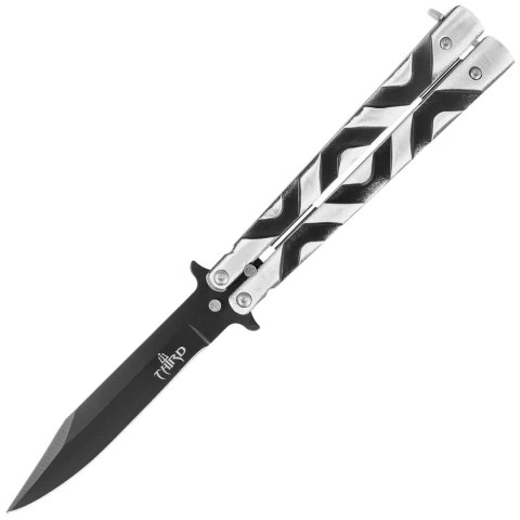 Nóż motylkowy Third Decor Habitat Balisong Grey/Black Aluminium, Black (12313) Nóż motylkowy Third Decor Habitat Balisong Grey/Black Aluminium, Black (12313)