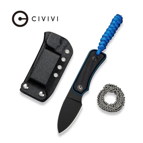 Nóż na szyję Civivi Baby Banter Fixed Black/Blue G10, Black Stonewashed Nitro-V by Ben Petersen (C23045-1) Nóż na szyję Civivi Baby Banter Fixed Black/Blue G10, Black Stonewashed Nitro-V by Ben Petersen (C23045-1)