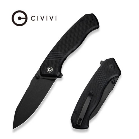 Nóż składany Civivi Placoid Black Coarse G10, Black Stonewashed 14C28N (C23079-1) Nóż składany Civivi Placoid Black Coarse G10, Black Stonewashed 14C28N (C23079-1)