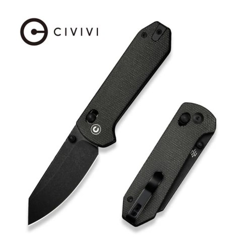 Nóż składany Civivi Yonder Dark Green Canvas Micarta, Black Stonewashed 14C28N by Zac Whitmore (C23073B-1) Nóż składany Civivi Yonder Dark Green Canvas Micarta, Black Stonewashed 14C28N by Zac Whitmore (C23073B-1)