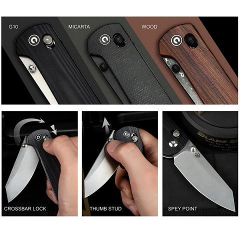 Nóż składany Civivi Yonder Dark Green Canvas Micarta, Black Stonewashed 14C28N by Zac Whitmore (C23073B-1) Nóż składany Civivi Yonder Dark Green Canvas Micarta, Black Stonewashed 14C28N by Zac Whitmore (C23073B-1)