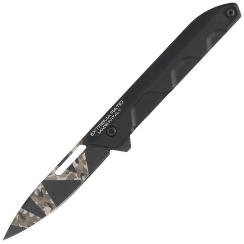 Nóż składany Extrema Ratio Ferrum T Black Warfare Aluminium, Geotech Camo N690 (04.1000.0367/BDW/BLK) Nóż składany Extrema Ratio Ferrum T Black Warfare Aluminium, Geotech Camo N690 (04.1000.0367/BDW/BLK)