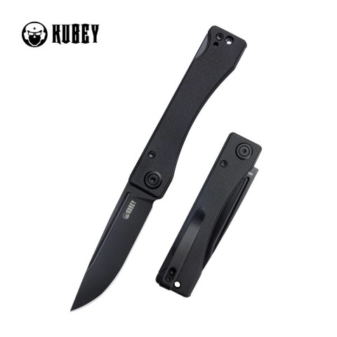 Nóż składany Kubey Akino Black G10, Blackwashed 14C28N by Tiguass (KU2102D) Nóż składany Kubey Akino Black G10, Blackwashed 14C28N by Tiguass (KU2102D)