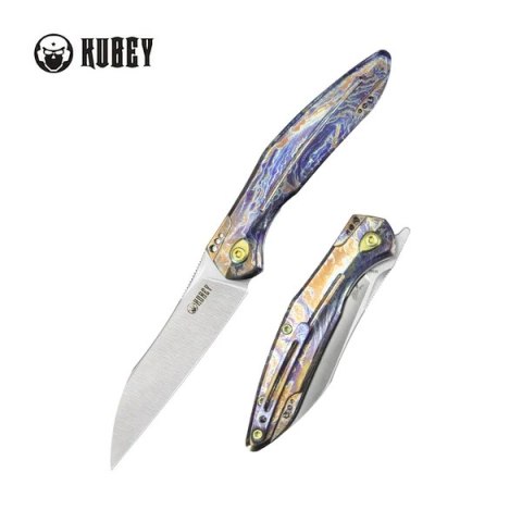 Nóż składany Kubey Barracuda Flamed Titanium, Satin M390 by Parsons Bladeworks (KB299E) Nóż składany Kubey Barracuda Flamed Titanium, Satin M390 by Parsons Bladeworks (KB299E)