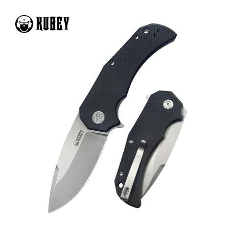 Nóż składany Kubey Bravo One Drop Point Black G10, Beadblasted AUS-10 by Mikkel Willumsen (KU319H) Nóż składany Kubey Bravo One Drop Point Black G10, Beadblasted AUS-10 by Mikkel Willumsen (KU319H)
