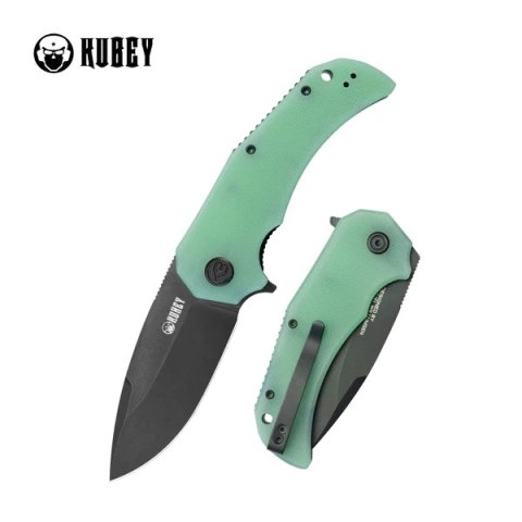 Nóż składany Kubey Bravo One Drop Point Jade G10, Blackwashed AUS-10 by Mikkel Willumsen (KU319C) Nóż składany Kubey Bravo One Drop Point Jade G10, Blackwashed AUS-10 by Mikkel Willumsen (KU319C)