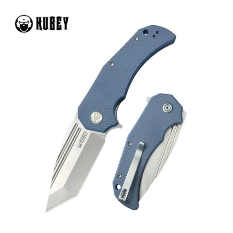 Nóż składany Kubey Bravo One Tanto Blue G10, Beadblasted AUS-10 by Mikkel Willumsen (KU318E) Nóż składany Kubey Bravo One Tanto Blue G10, Beadblasted AUS-10 by Mikkel Willumsen (KU318E)