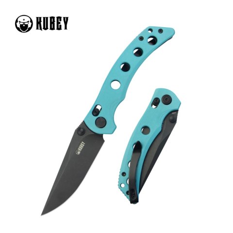 Nóż składany Kubey Hound Light Blue G10, Blackwashed 14C28N by Maksim Tkachuk (KU172D) Nóż składany Kubey Hound Light Blue G10, Blackwashed 14C28N by Maksim Tkachuk (KU172D)