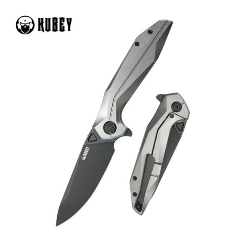 Nóż składany Kubey Nova Frame Lock Gray Titanium, Black Stonewashed 14C28N (KB235E) Nóż składany Kubey Nova Frame Lock Gray Titanium, Black Stonewashed 14C28N (KB235E)
