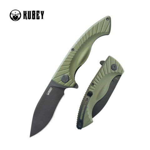 Nóż składany Kubey Timberwolf Green G10, Blackwashed 14C28N (KU208J) Nóż składany Kubey Timberwolf Green G10, Blackwashed 14C28N (KU208J)