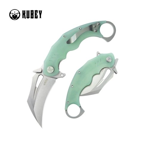 Nóż składany Kubey Wrath Jade G10, Beadblasted 14C26N by MUZI Design (KU261I) Nóż składany Kubey Wrath Jade G10, Beadblasted 14C26N by MUZI Design (KU261I)