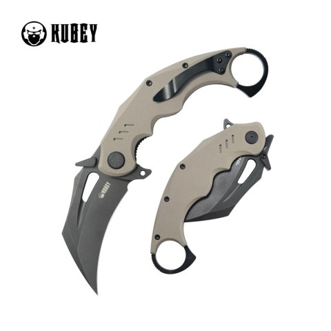 Nóż składany Kubey Wrath Tan G10, Blackwashed 14C26N by MUZI Design (KU261G) Nóż składany Kubey Wrath Tan G10, Blackwashed 14C26N by MUZI Design (KU261G)