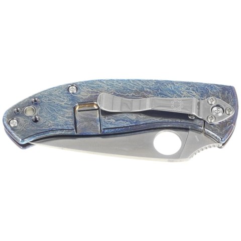 Nóż składany Spyderco Tenacious R.I.L. Disarray Titanium, Satin D2 by Eric Glesser (C122TIBLD2P) Nóż składany Spyderco Tenacious R.I.L. Disarray Titanium, Satin D2 by Eric Glesser (C122TIBLD2P)