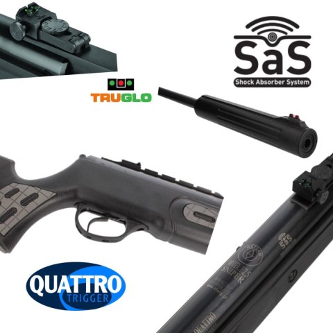 Wiatrówka Hatsan 125 Sniper Vortex 5.5 mm, tłumik Wiatrówka Hatsan 125 Sniper Vortex 5.5 mm, tłumik