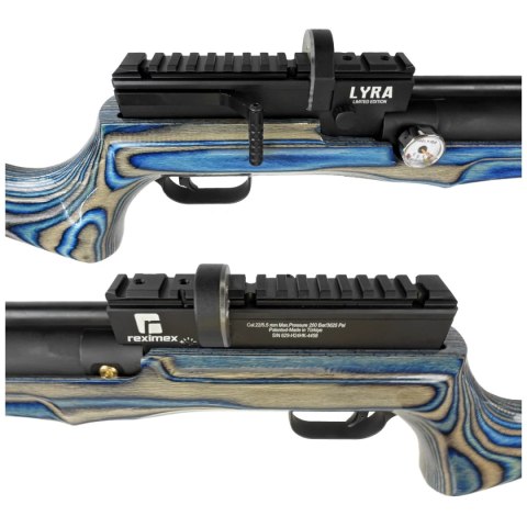 Wiatrówka PCP Reximex Lyra Limited Edition Blue Laminated 5.5 mm Wiatrówka PCP Reximex Lyra Limited Edition Blue Laminated 5.5 mm