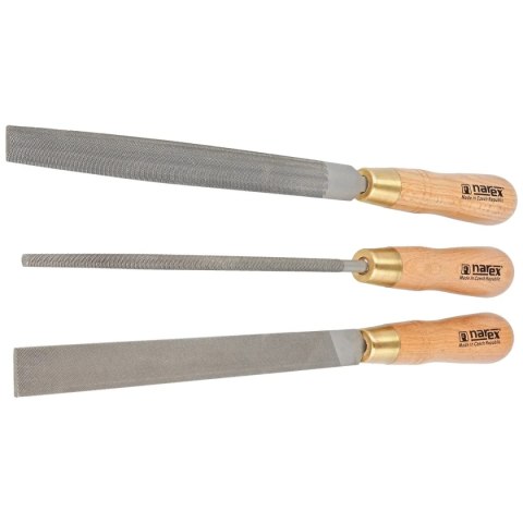 Zestaw pilników do metalu Mikov Narex Profi 3 szt. 200 mm (854302) Zestaw pilników do metalu Mikov Narex Profi 3 szt. 200 mm (854302)