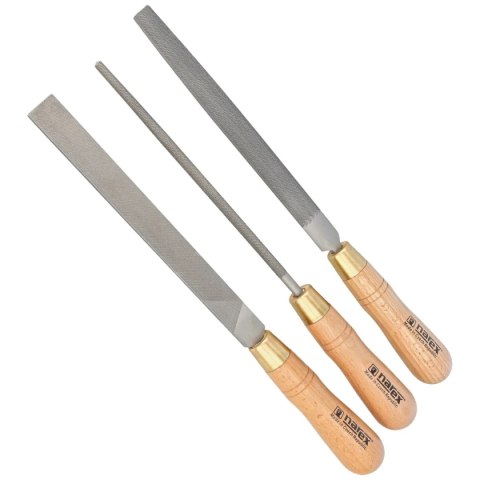 Zestaw pilników do metalu Mikov Narex Profi 3 szt. 200 mm (854302) Zestaw pilników do metalu Mikov Narex Profi 3 szt. 200 mm (854302)