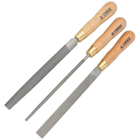 Zestaw pilników do metalu Mikov Narex Profi 3 szt. 200 mm (854302) Zestaw pilników do metalu Mikov Narex Profi 3 szt. 200 mm (854302)