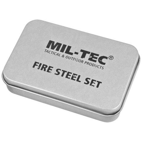 Zestaw survivalowy do rozpalania ognia Mil-Tec - Fire Steel Set (15275000) Zestaw survivalowy do rozpalania ognia Mil-Tec - Fire Steel Set (15275000)