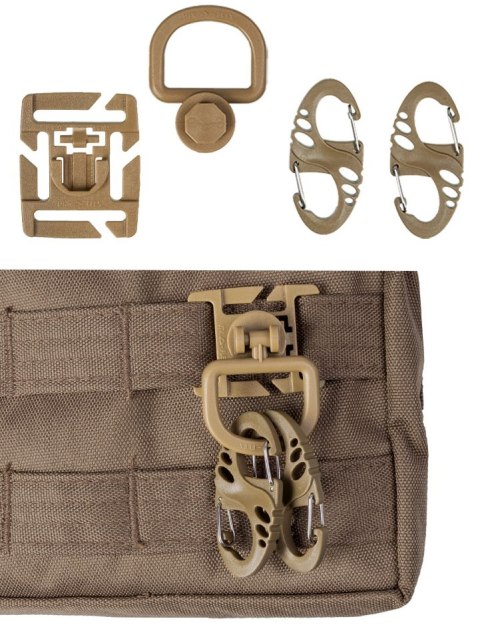Zestaw uchwytów Mil-Tec Ultimate Tactical do systemu MOLLE, Coyote (13457605) Zestaw uchwytów Mil-Tec Ultimate Tactical do systemu MOLLE, Coyote (13457605)