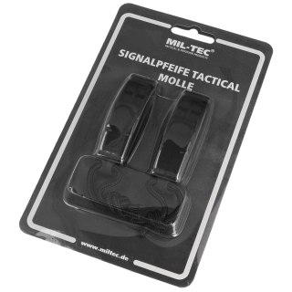 Gwizdek alarmowy Mil-Tec Signaling Whistle Tactical MOLLE Black 2 szt. (16328602)