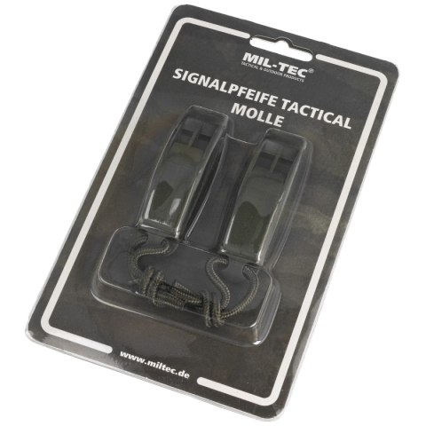 Gwizdek alarmowy Mil-Tec Signaling Whistle Tactical MOLLE Olive 2 szt. (16328601) Gwizdek alarmowy Mil-Tec Signaling Whistle Tactical MOLLE Olive 2 szt. (16328601)