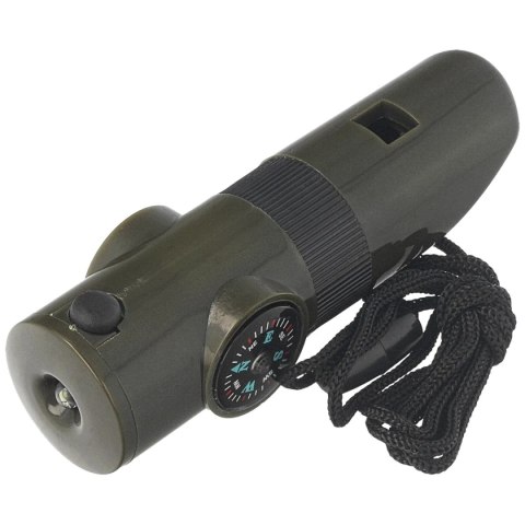 Gwizdek survivalowy Mil-Tec 6w1, Olive (16328401) Gwizdek survivalowy Mil-Tec 6w1, Olive (16328401)