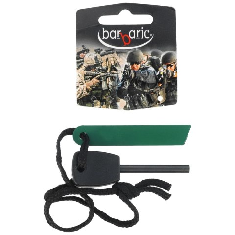 Krzesiwo Barbaric 33903 Fire Starter, Green Krzesiwo Barbaric 33903 Fire Starter, Green